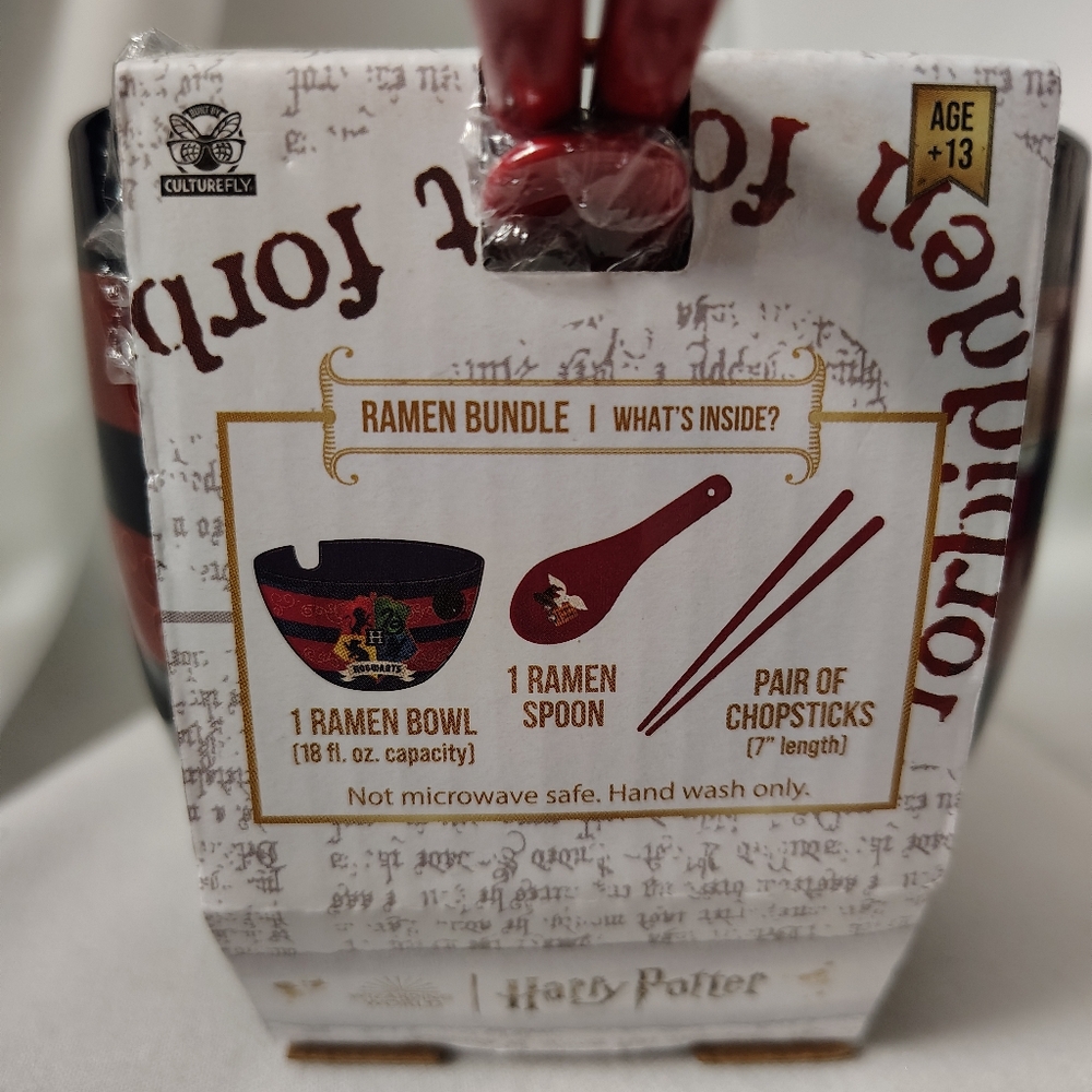 NWT Harry Potter Hogwarts Noodle Bowl Bundle - Picture 3 of 6